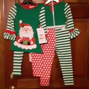 Girls Christmas  2pc set